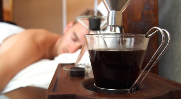 Rise and shine with The Barisieur alarm clock and coffee brewer