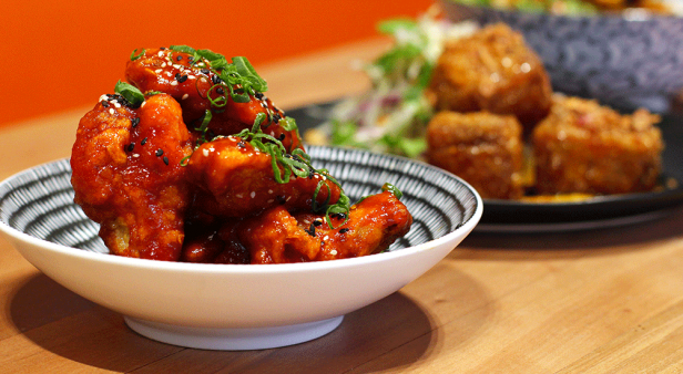 JFC Korean fried chicken wings with sweet and spicy sauce