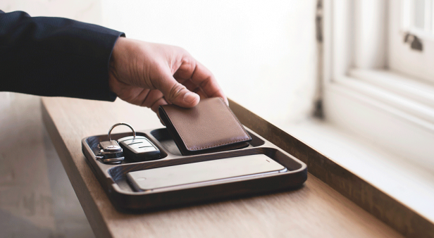 On Those Trays help gents treat their essentials with respect