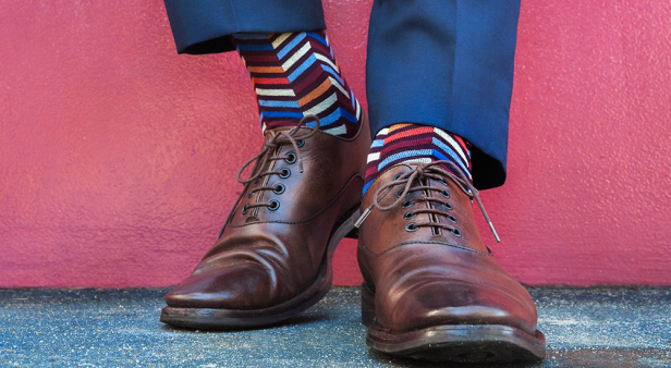 Give your ankles a bit of razzle-dazzle with socks from Fortis Green