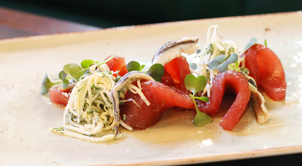 Mooloolaba yellowfin tuna with remoulade and anchovy