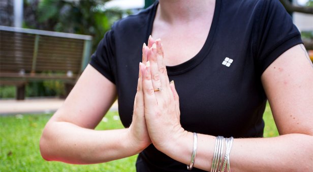 Yoga in the park