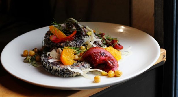 PoPolpo – fried octopus with blood orange, fennel and chickpea