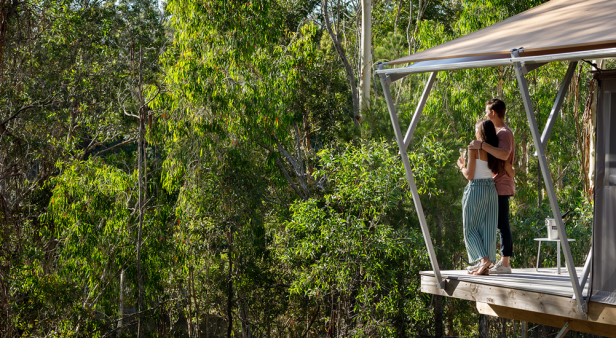 Camp among the vines at Sanctuary by Sirromet’s luxury winery experience