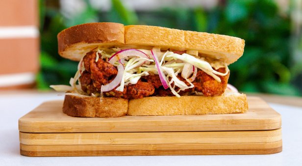Belles Hot Chicken and PappaRich collab on the ultimate fried-chicken sanga