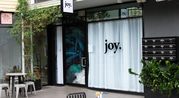 joy. restaurant brings Japanese and Nordic-inspired fare and intimate vibes to Bakery Lane