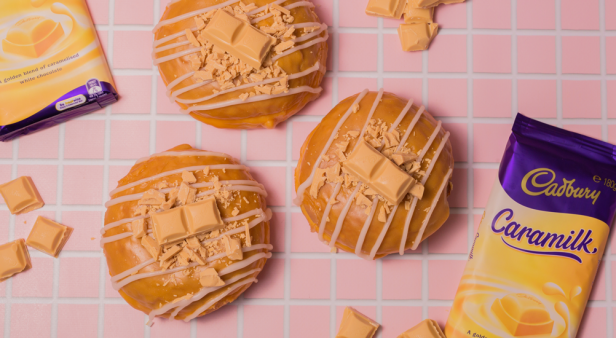 Cage your cravings – Doughnut Time has released a Caramilk doughnut