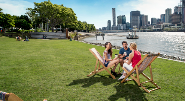 Real snow, baby yoga and picturesque picnics – South Bank Parklands has transformed into a fun-filled winter wonderland