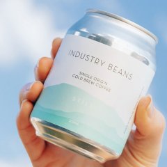 Crack a tin of sparkling cold-brew coffee from Industry Beans