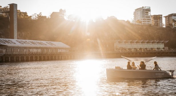 Ahoy, captain! GoBoat sets sail with its electric picnic boat hire pop-up in Kangaroo Point