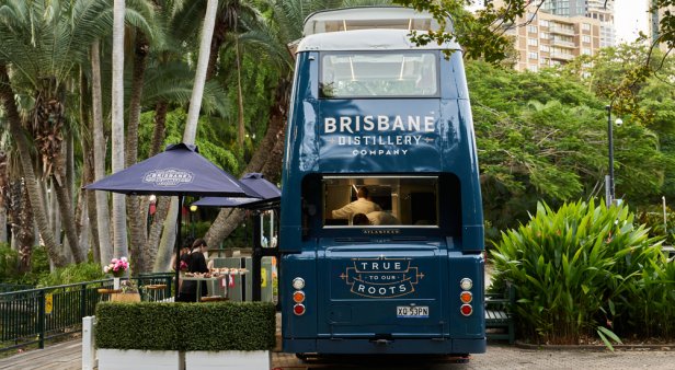 All aboard Brisbane Distillery’s double-decker gin bus