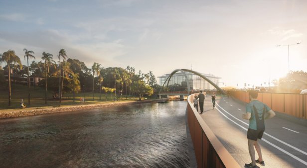 Breakfast Creek is set to get a green bridge so start lacing up those walking shoes