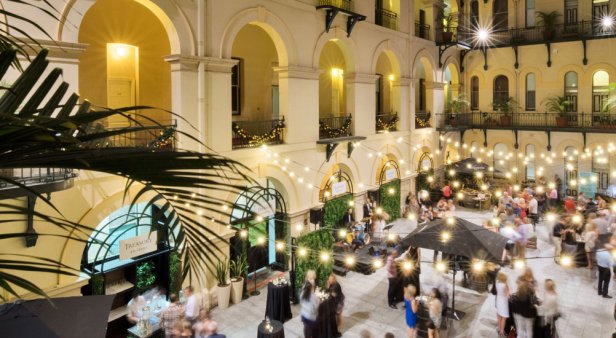 A wine-and-cheese soiree is coming to this inner-city courtyard