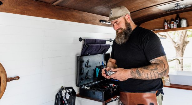 Meet the mobile barber offering scenic cuts in his custom-made van