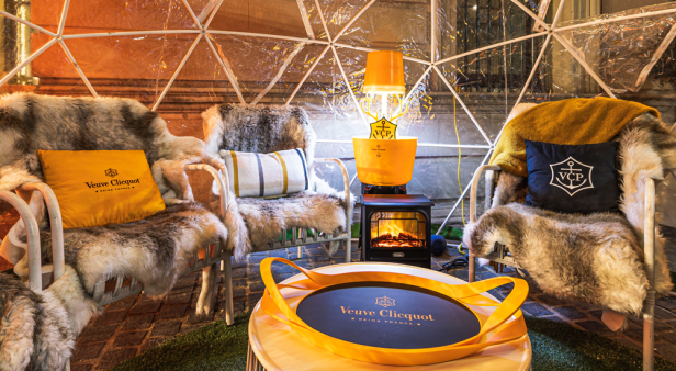 Veuve Clicquot In The Snow is bringing its chalet-style igloos and champagne back to Customs House