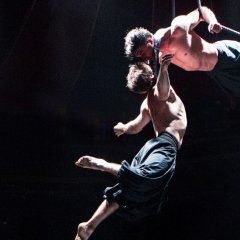 Three acrobats and a violinist captivate crowds in Circa&#8217;s hometown premiere of What Will Have Been