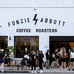 Fonzie Abbott is now serving experimental brews and express eats at its Newstead roastery and coffee bar