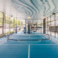 A shiny new sports court is now open in the heart of Brisbane City