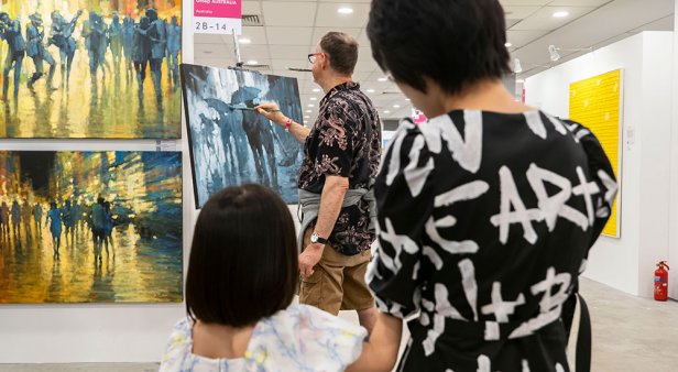 Art ATMs, first-time buys and live painting – your guide to Affordable Art Fair Brisbane