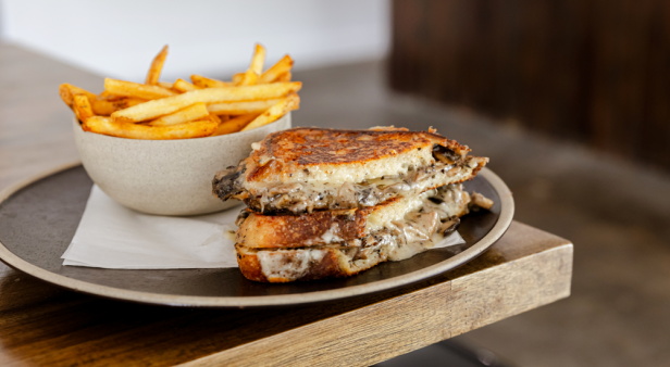 Chomp on deluxe toasties at Press&#8217;d Wine Co., Milton&#8217;s bright new vino and gin bar
