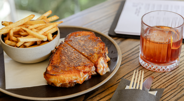 Chomp on deluxe toasties at Press&#8217;d Wine Co., Milton&#8217;s bright new vino and gin bar